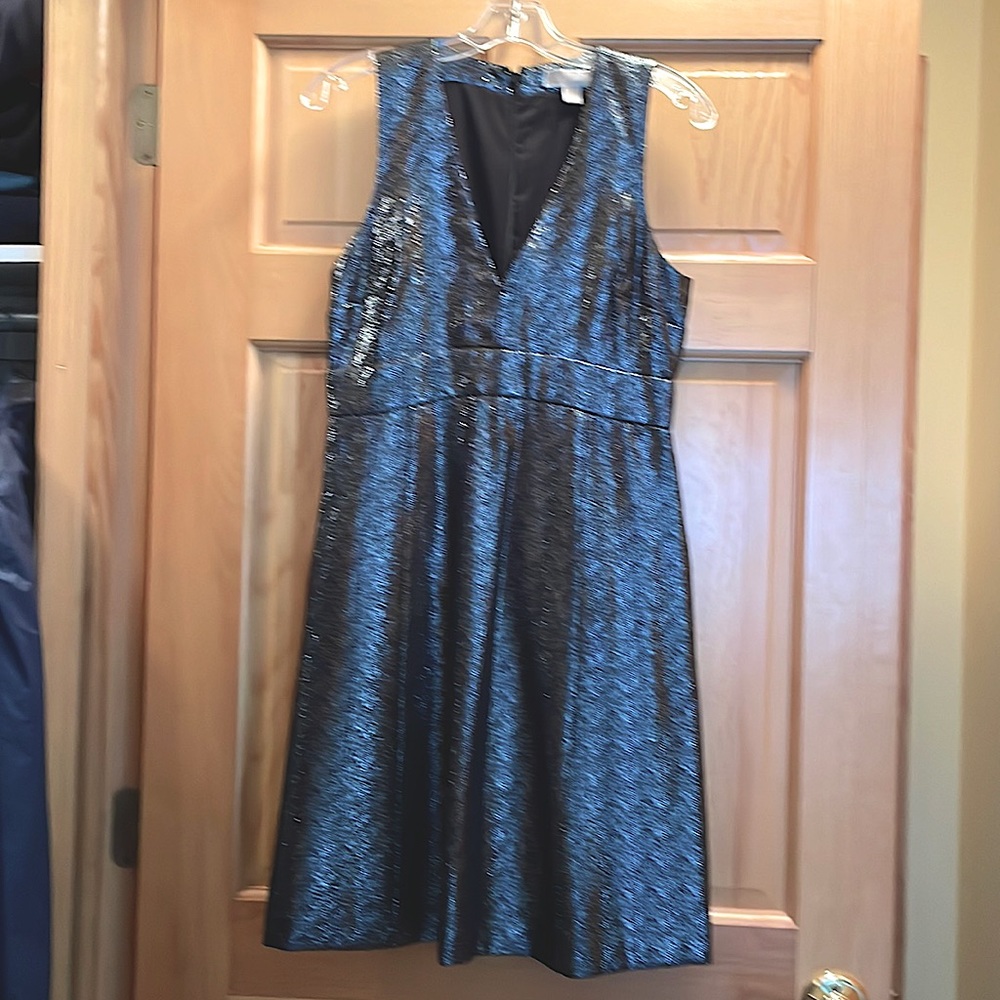 Beautiful Michael Kors shimmer dress with back hidden zipper, pockets, suze 6.